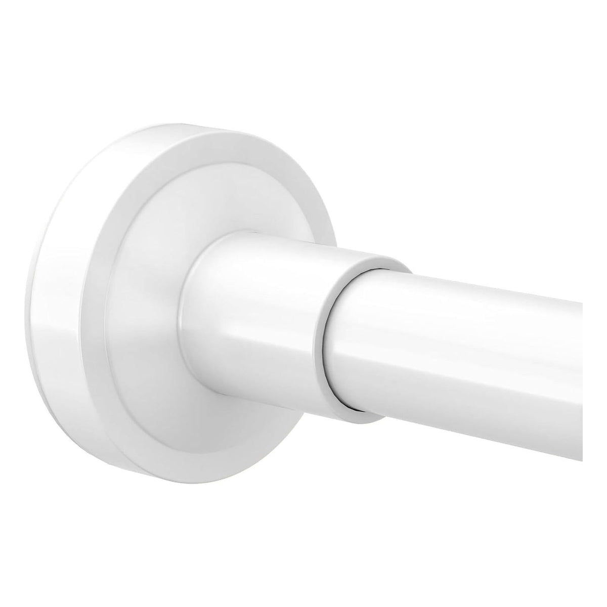 Bara telescopica WELDUN pentru perdea de dus, fara gaurire, 46-226 cm, alba