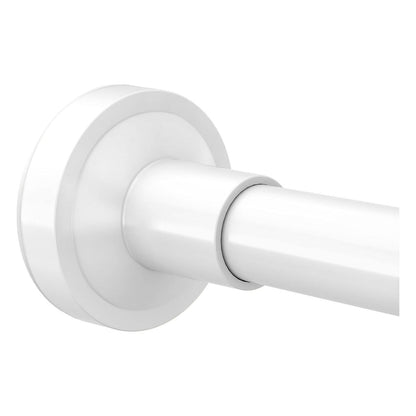 Bara telescopica WELDUN pentru perdea de dus, fara gaurire, 46-226 cm, alba