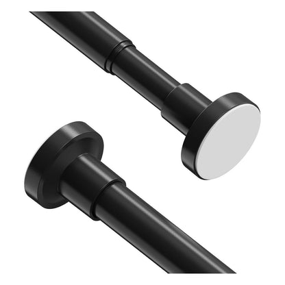Set 2 bare telescopice WELDUN pentru perdea de dus, diametru 25 mm, 46-71 cm, negre