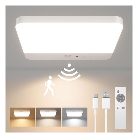 Plafoniera LED FULEN cu senzor de miscare, reincarcabila, 1 bucata
