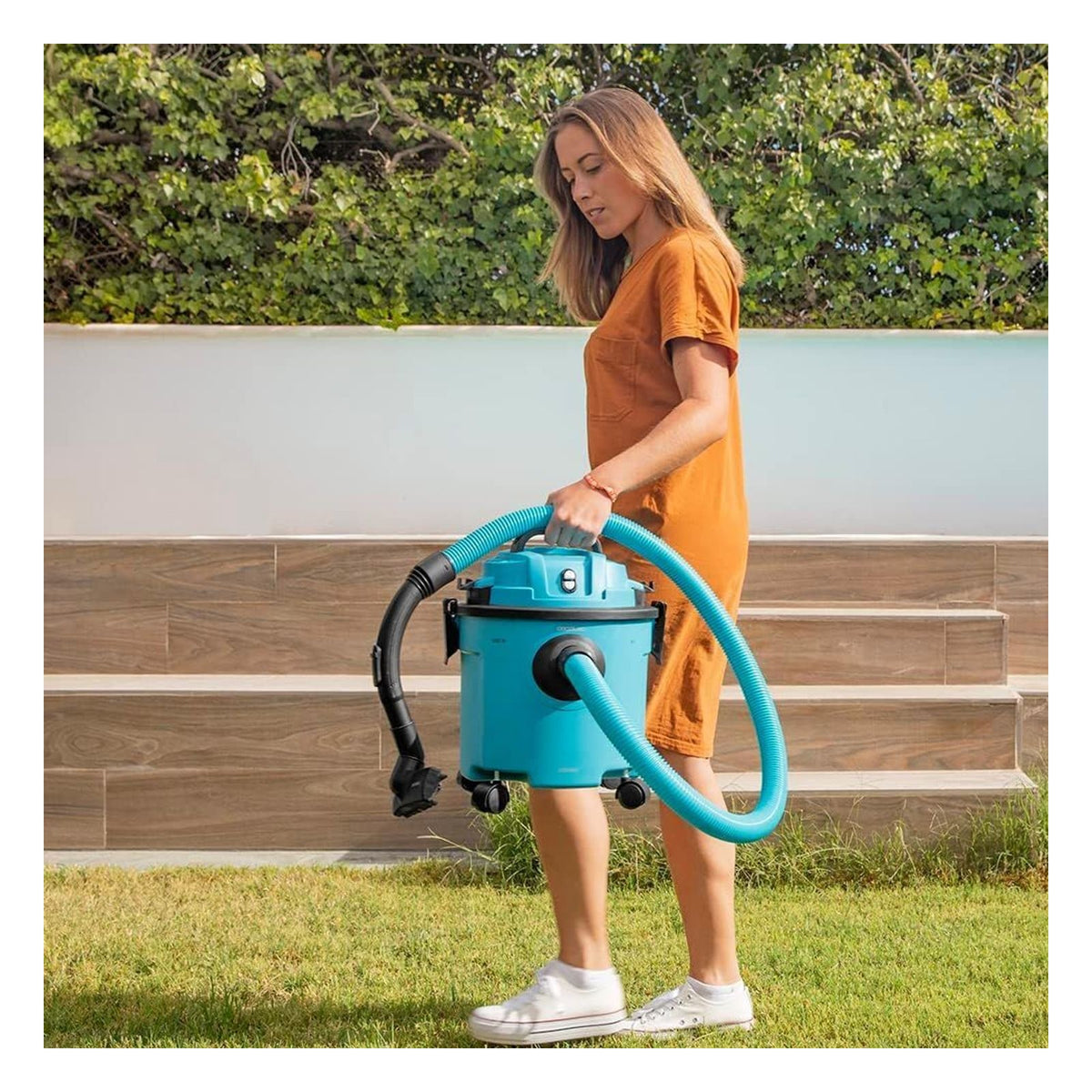 Aspirator umed-uscat cu cablu Cecotec Conga Rockstar Wet & Dry Compact Garden Plus, 16 L, 1200 W