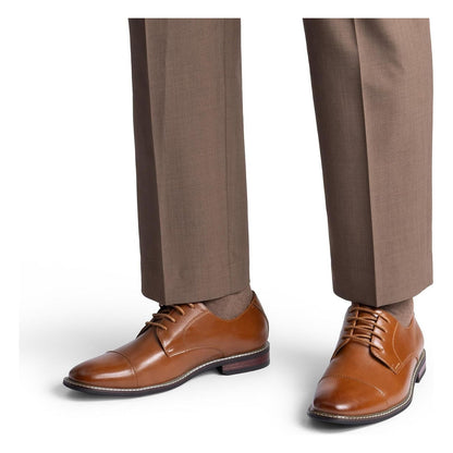 Pantofi Oxford cu siret Bruno Marc, marimea 43 UK, maro