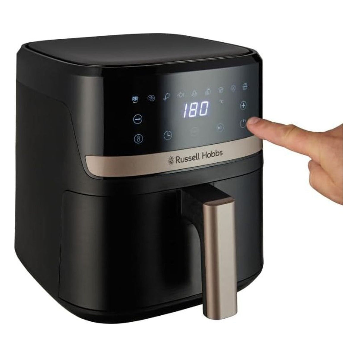 Friteuza cu aer cald Russell Hobbs Satisfry Rapid Air, 4,3 L, neagra