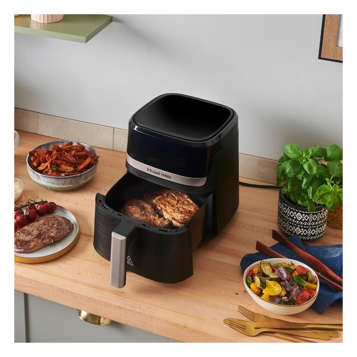 Friteuza cu aer cald Russell Hobbs Satisfry Rapid Air, 4,3 L, neagra