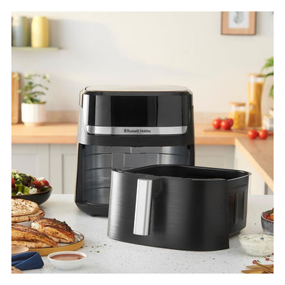 Friteuza cu aer cald XXL Russell Hobbs Satisfry, 8.3 L, 9 programe, neagra