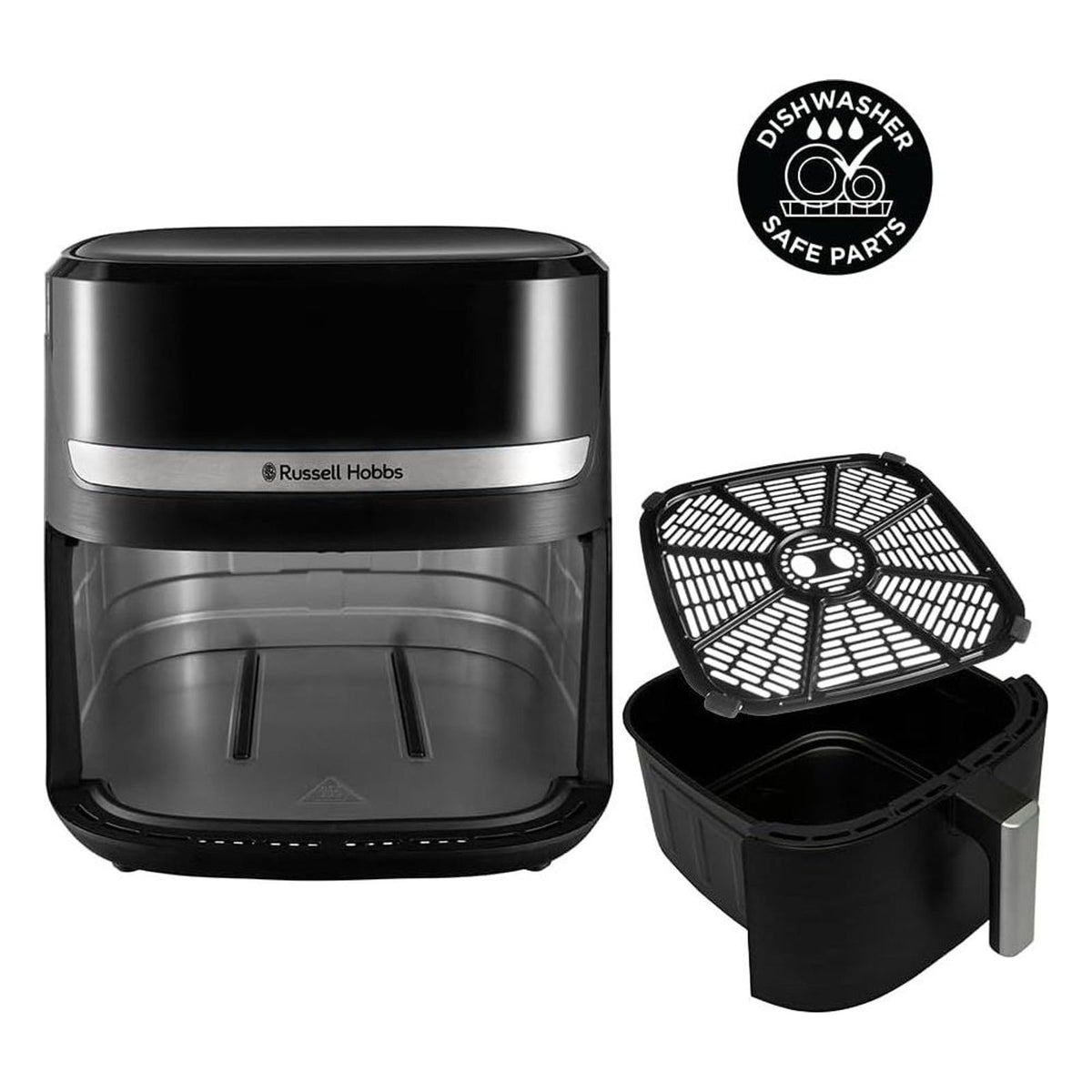 Friteuza cu aer cald XXL Russell Hobbs Satisfry, 8.3 L, 9 programe, neagra