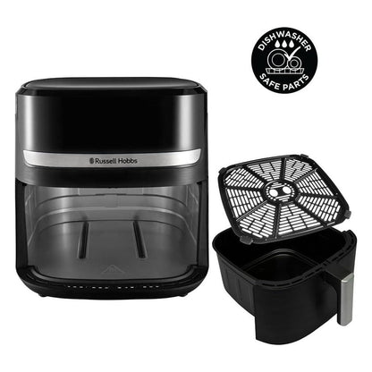 Friteuza cu aer cald XXL Russell Hobbs Satisfry, 8.3 L, 9 programe, neagra