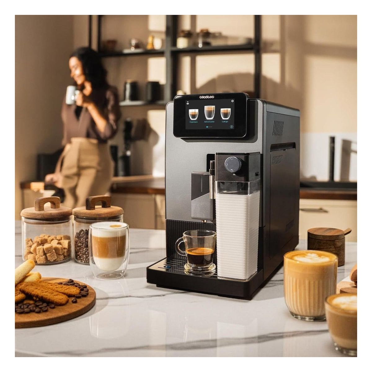 [RESIGILAT] Espressor automat Cecotec Cremmaet Latte, 1500 W, 19 bari