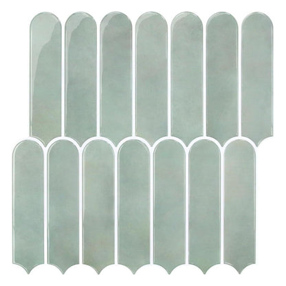 Placii autoadezive 3D Commomy din vinil, verde lime, set 10 bucati