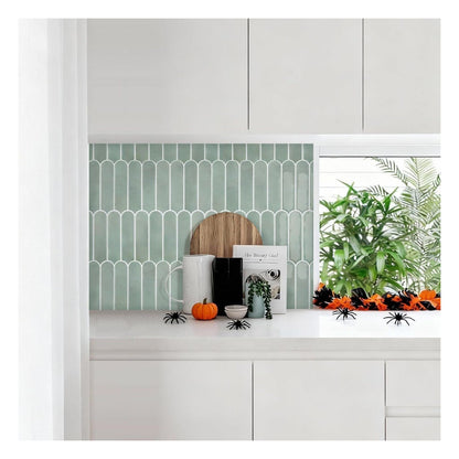 Placii autoadezive 3D Commomy din vinil, verde lime, set 10 bucati