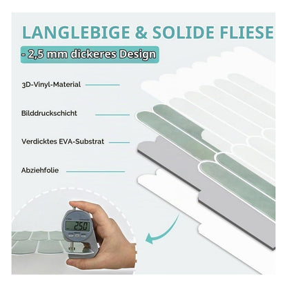 Placii autoadezive 3D Commomy din vinil, verde lime, set 10 bucati