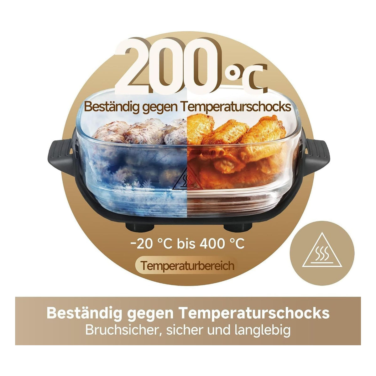 Friteuza cu aer cald dreame Tasti 5 in 1 portabila, recipiente din sticla 2,5 L si 4,5 L