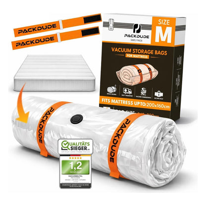 Sac de vidat PACKDUDE pentru saltele, marimea Medium, pana la 200 x 160 cm (240 x 200 cm)