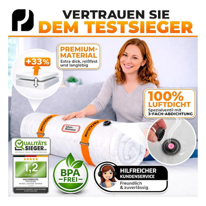 Sac de vid PACKDUDE Large pentru saltele de pana la 200 x 200 cm, 250 x 240 cm