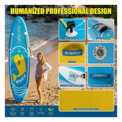 Placa SUP gonflabila FunWater pentru 2 persoane, PVC dublu strat, marimea Select Size Name