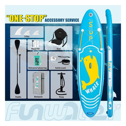 Placa SUP gonflabila FunWater pentru 2 persoane, PVC dublu strat, marimea Select Size Name
