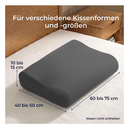 Set 2 fete de perna ergonomica Dreamzie, 40-50 x 60-75 cm, Charcoal