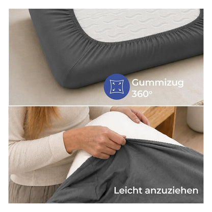 Set 2 fete de perna ergonomica Dreamzie, 40-50 x 60-75 cm, Charcoal