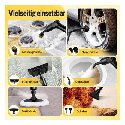 Aparat de curatat cu abur portabil ODSD, 1500 W, rezervor 1,6 L, negru