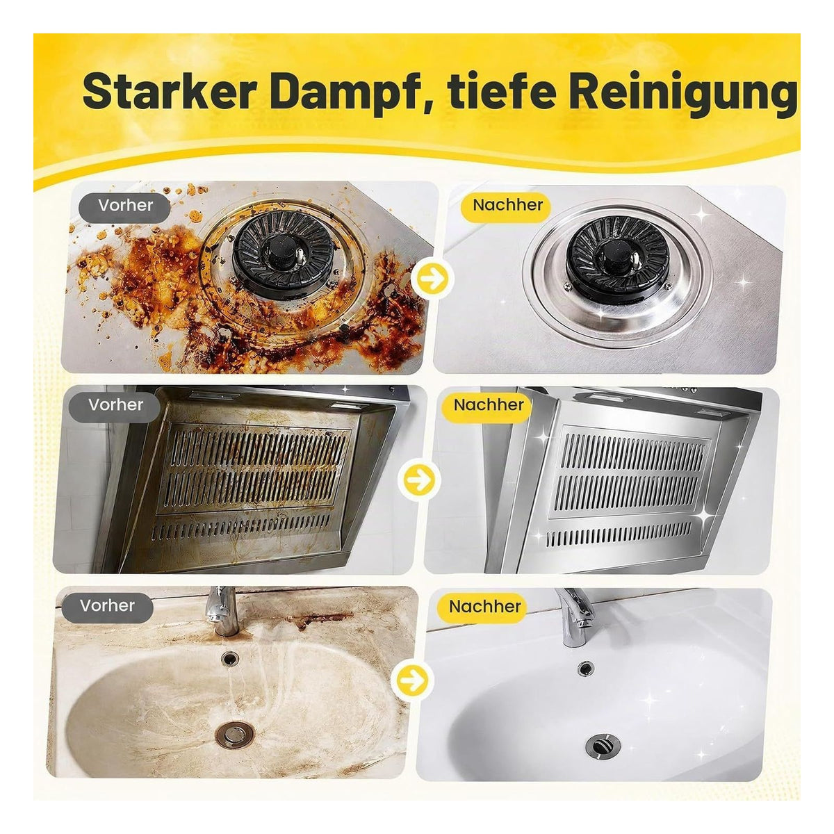 Aparat de curatat cu abur portabil ODSD, 1500 W, rezervor 1,6 L, negru