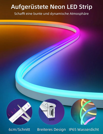 Banda Led Neon Smart Lamomo Diferite Marimi RGB, 24V