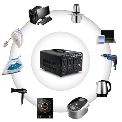 Transformator Tensiune 5000VA Cantonape, Convertor 110V/220V, Step Up/Down, 5000W, Toroidal