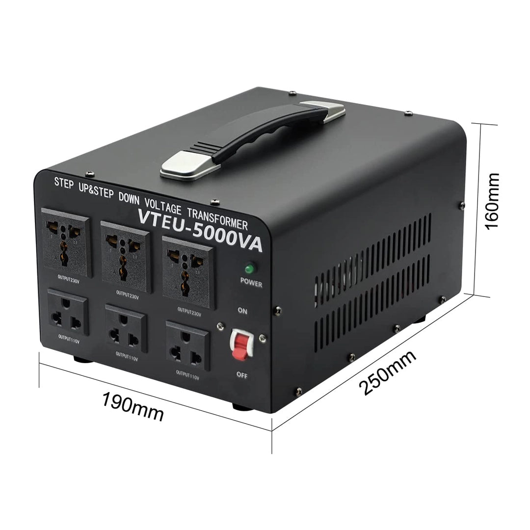 Transformator Tensiune 5000VA Cantonape, Convertor 110V/220V, Step Up/Down, 5000W, Toroidal