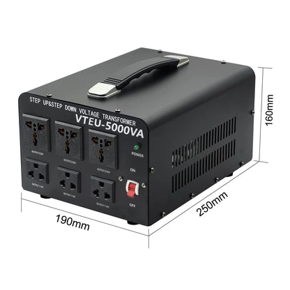 Transformator Tensiune 5000VA Cantonape, Convertor 110V/220V, Step Up/Down, 5000W, Toroidal