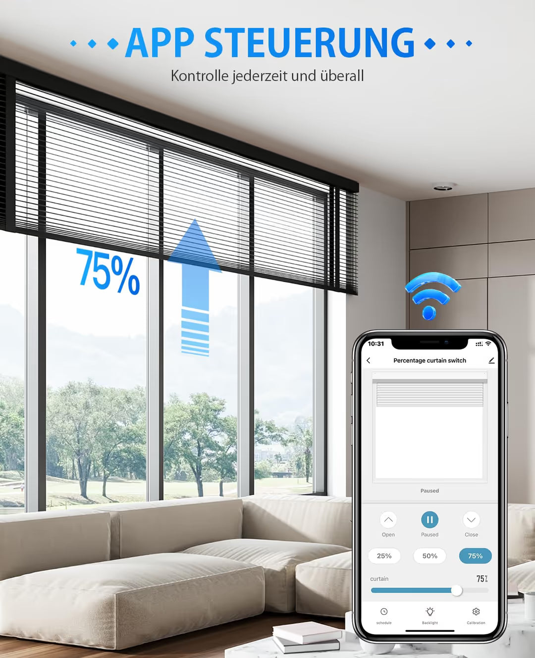 Allevoi WiFi Shutter Switch Smart – Intrerupator rulouri cu functie procentuala, Alexa Google Home