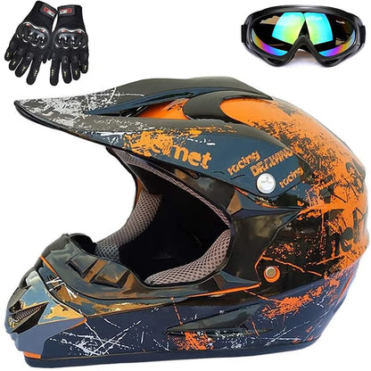 Casca Moto Copii – Casca ATV/Bicicleta/Ski ECE, pentru Baieti si Fete, Universala, All Seasons