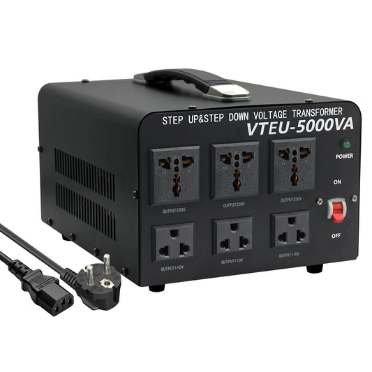 Transformator Tensiune 5000VA Cantonape, Convertor 110V/220V, Step Up/Down, 5000W, Toroidal