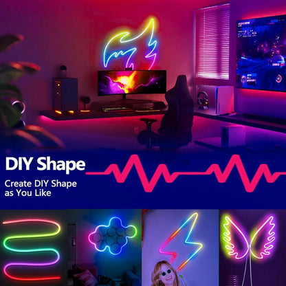 Banda Led Neon Adresabila RGB+IC flexibila, 24V, IP67